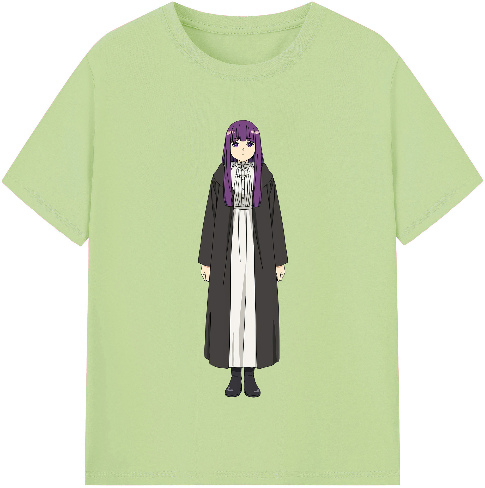 （画像用） 葬送のフリーレン Frieren 綿100％半袖Tシャツ（フロントプリント）